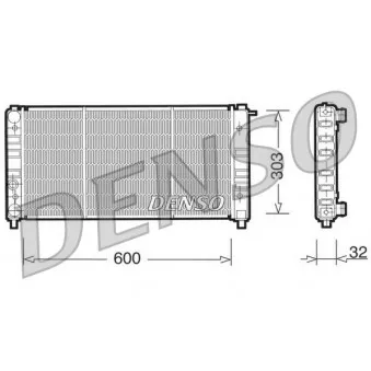 Radiateur, refroidissement du moteur DENSO DRM26004