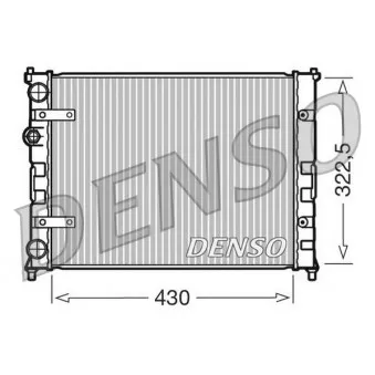 Radiateur, refroidissement du moteur DENSO DRM26007