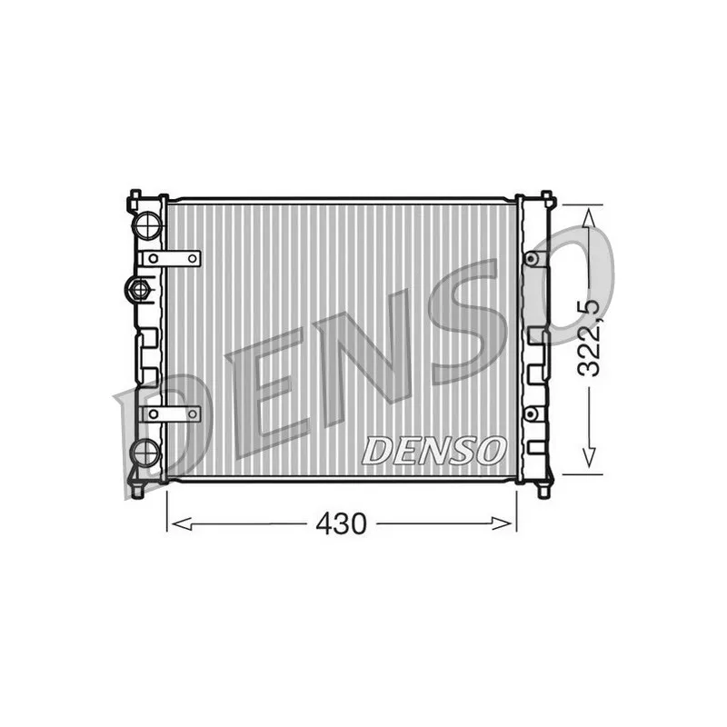 Radiateur, refroidissement du moteur DENSO DRM26007