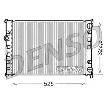 Radiateur, refroidissement du moteur DENSO DRM26008