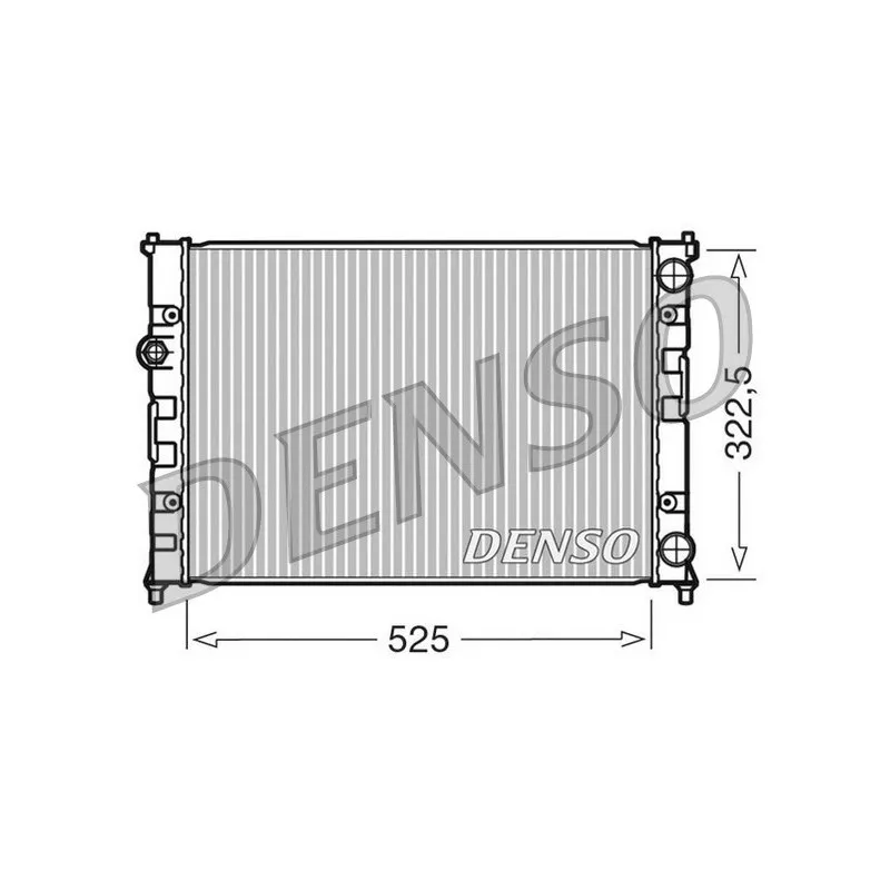 Radiateur, refroidissement du moteur DENSO DRM26008