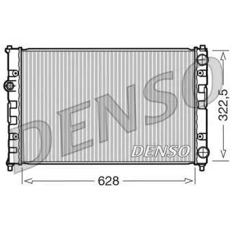 Radiateur, refroidissement du moteur DENSO DRM26009
