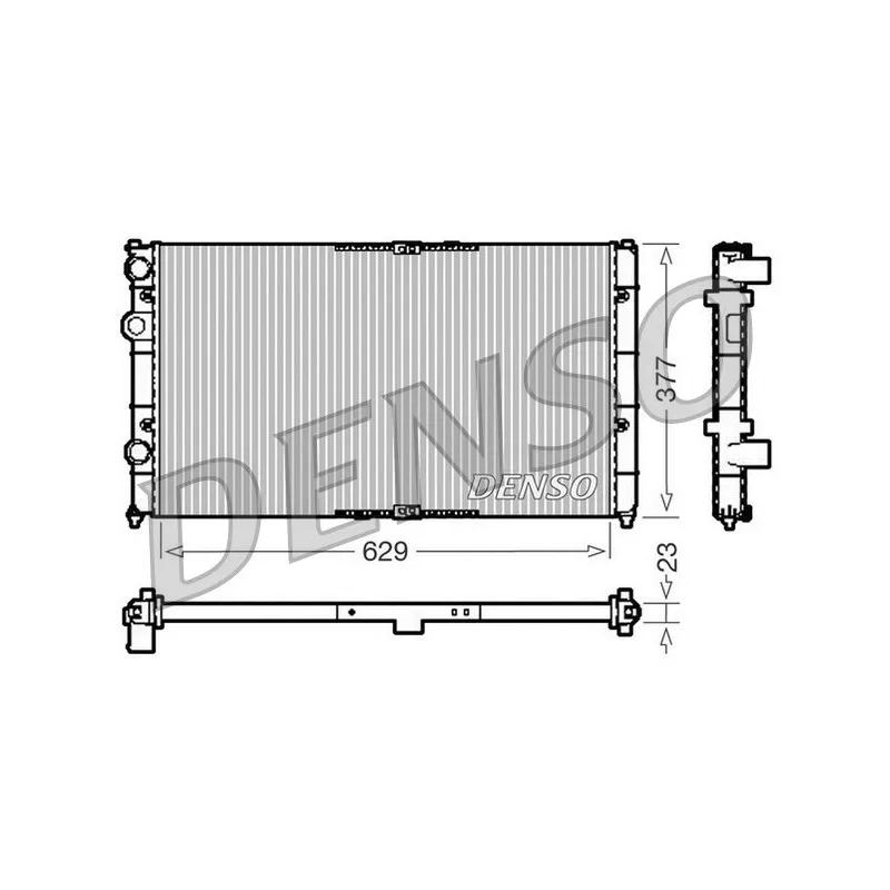 Radiateur, refroidissement du moteur DENSO DRM26040