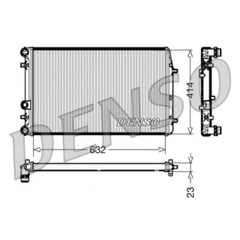Radiateur, refroidissement du moteur DENSO DRM27005