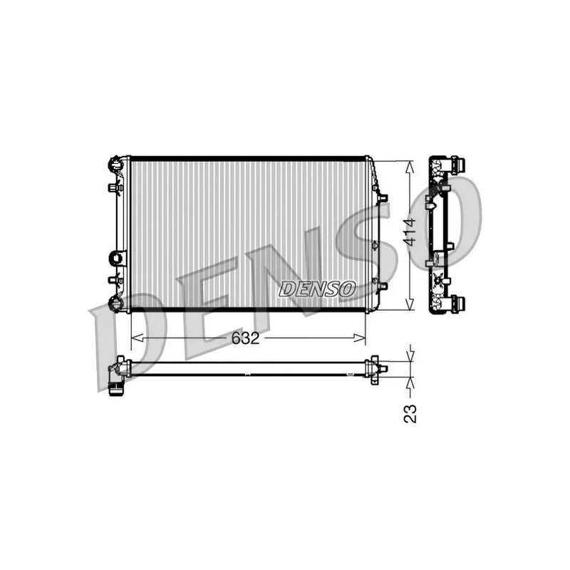 Radiateur, refroidissement du moteur DENSO DRM27005