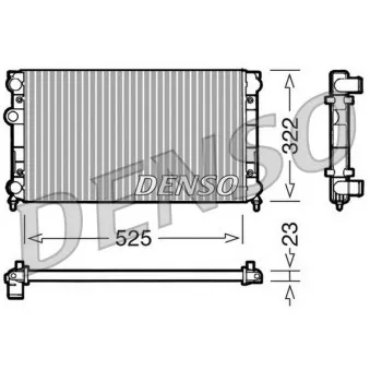 Radiateur, refroidissement du moteur DENSO DRM32005