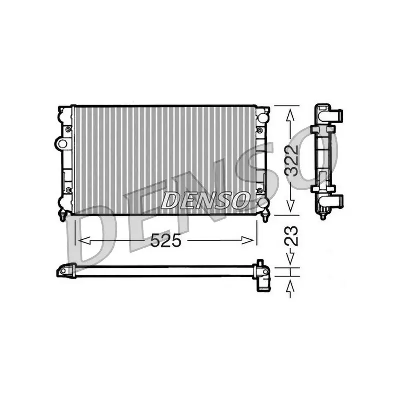 Radiateur, refroidissement du moteur DENSO DRM32006