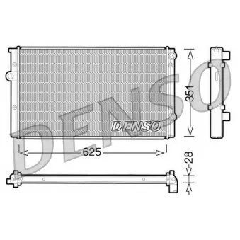 Radiateur, refroidissement du moteur DENSO DRM32008