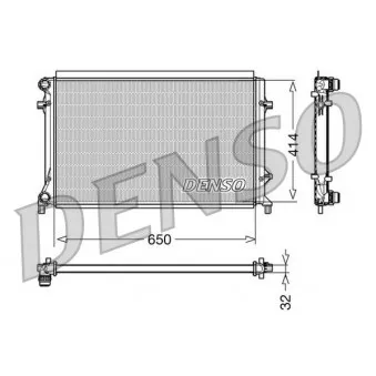 Radiateur, refroidissement du moteur DENSO DRM32016