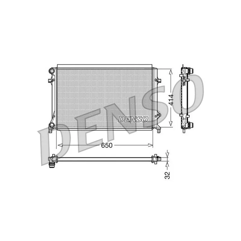 Radiateur, refroidissement du moteur DENSO DRM32016