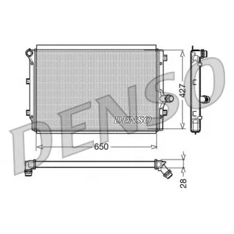 Radiateur, refroidissement du moteur DENSO DRM32017