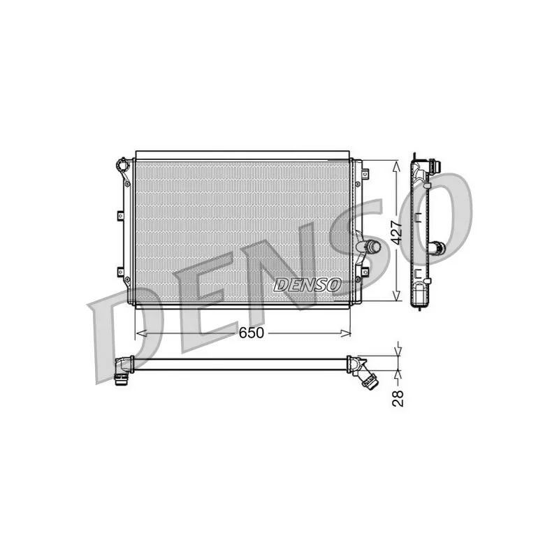Radiateur, refroidissement du moteur DENSO DRM32017