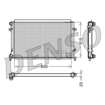 Radiateur, refroidissement du moteur DENSO DRM32018
