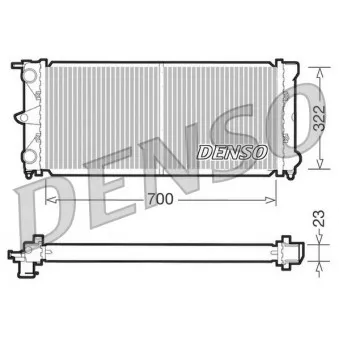 Radiateur, refroidissement du moteur DENSO DRM32021