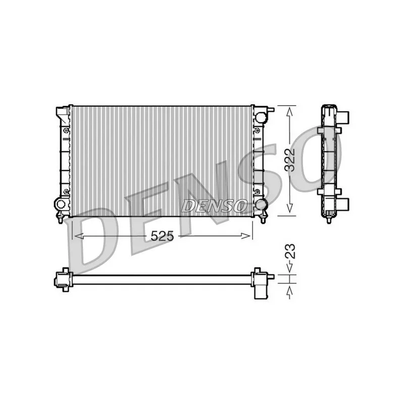 Radiateur, refroidissement du moteur DENSO DRM32024