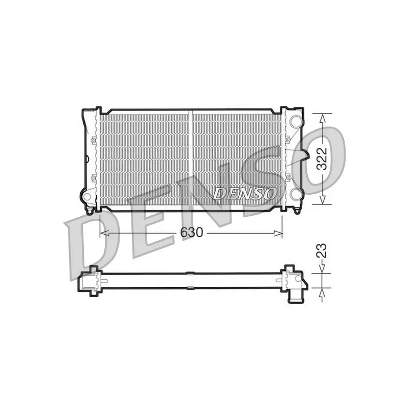 Radiateur, refroidissement du moteur DENSO DRM32025