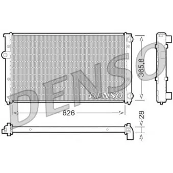 Radiateur, refroidissement du moteur DENSO DRM32027