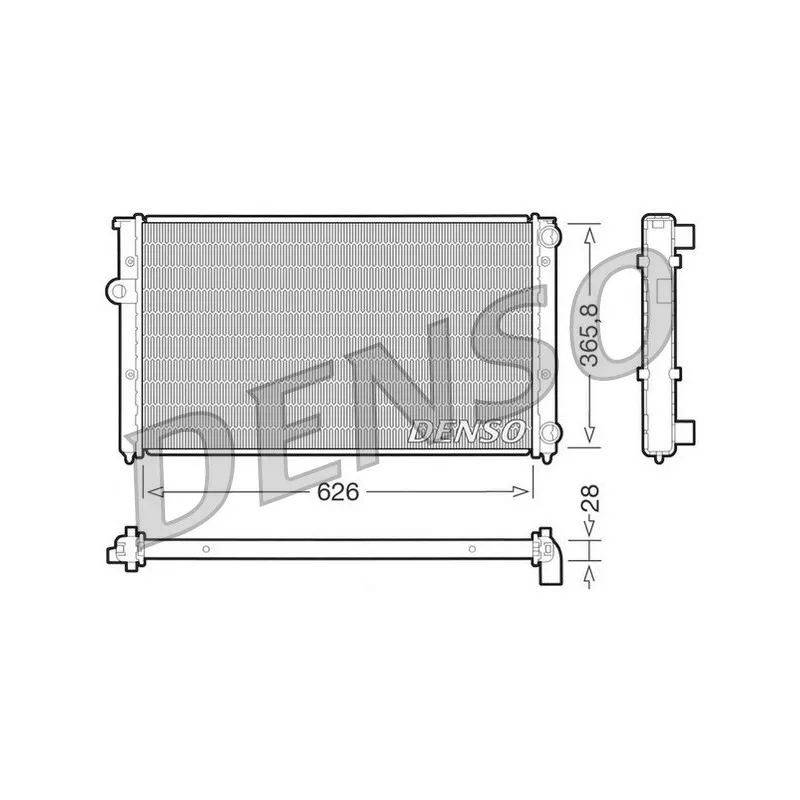 Radiateur, refroidissement du moteur DENSO DRM32027