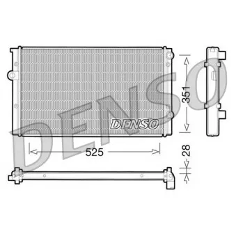 Radiateur, refroidissement du moteur DENSO DRM32028
