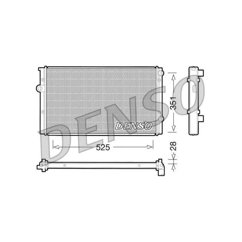 Radiateur, refroidissement du moteur DENSO DRM32028