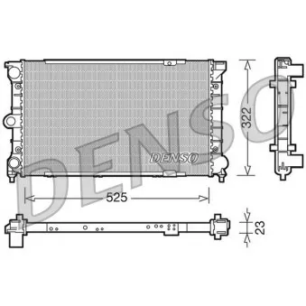 Radiateur, refroidissement du moteur DENSO DRM32031