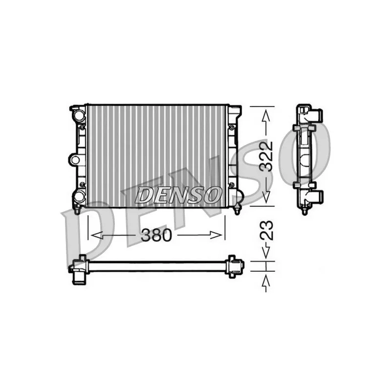 Radiateur, refroidissement du moteur DENSO DRM32032