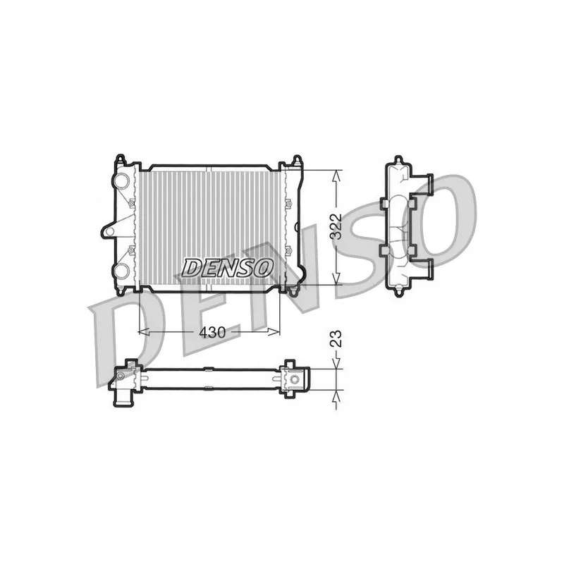 Radiateur, refroidissement du moteur DENSO DRM32033