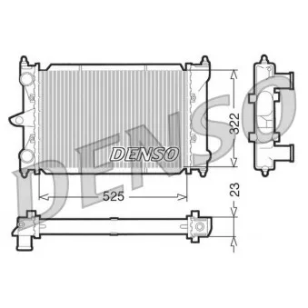 Radiateur, refroidissement du moteur DENSO DRM32034