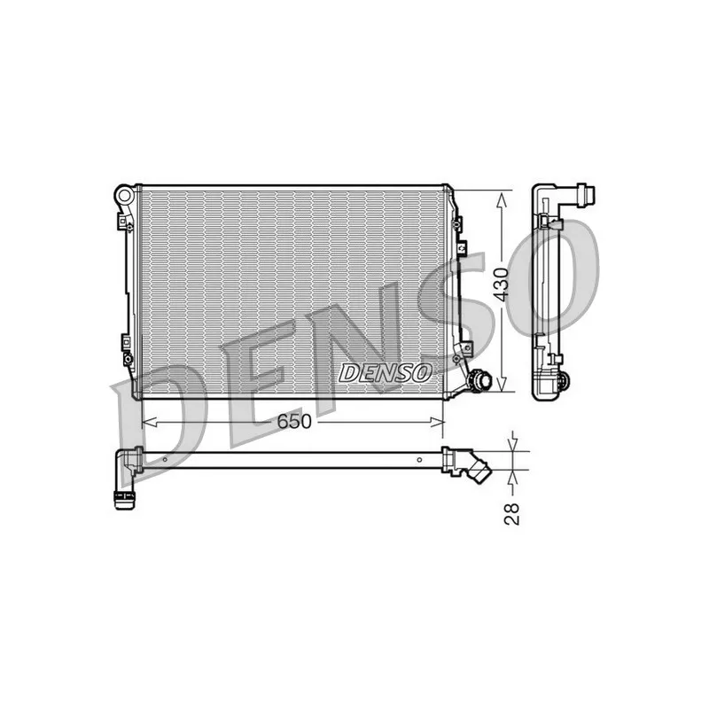 Radiateur, refroidissement du moteur DENSO DRM32037