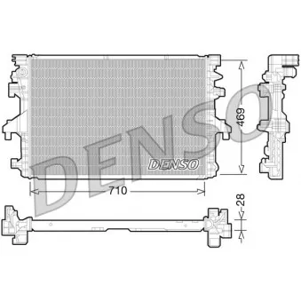 Radiateur, refroidissement du moteur DENSO DRM32038