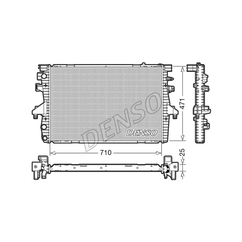 Radiateur, refroidissement du moteur DENSO DRM32039