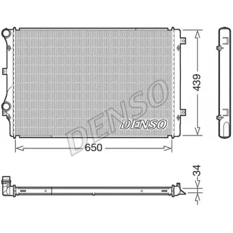 Radiateur, refroidissement du moteur DENSO DRM32041