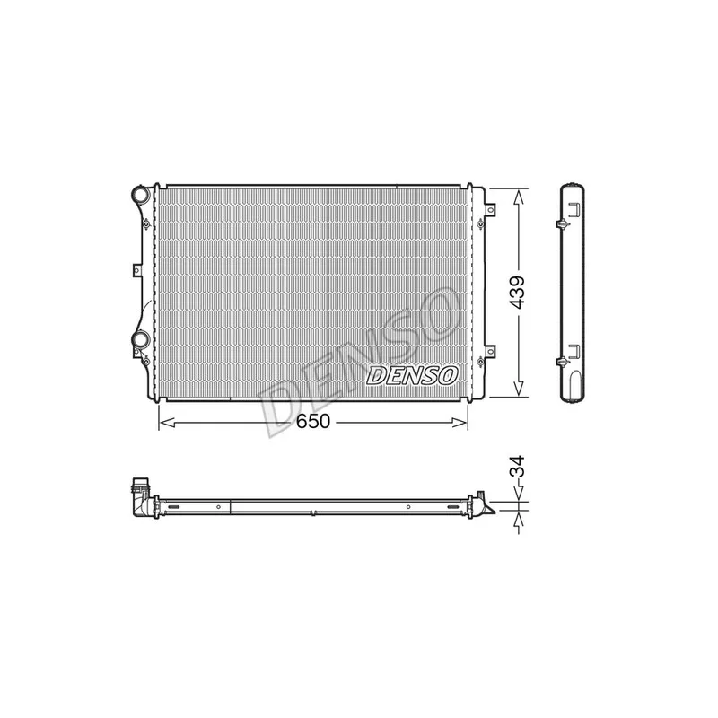 Radiateur, refroidissement du moteur DENSO DRM32041