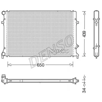 Radiateur, refroidissement du moteur DENSO DRM32042