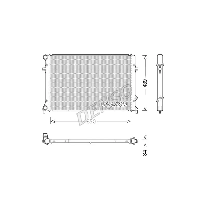 Radiateur, refroidissement du moteur DENSO DRM32042