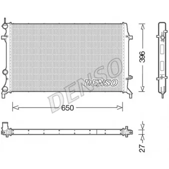 Radiateur, refroidissement du moteur DENSO DRM32043