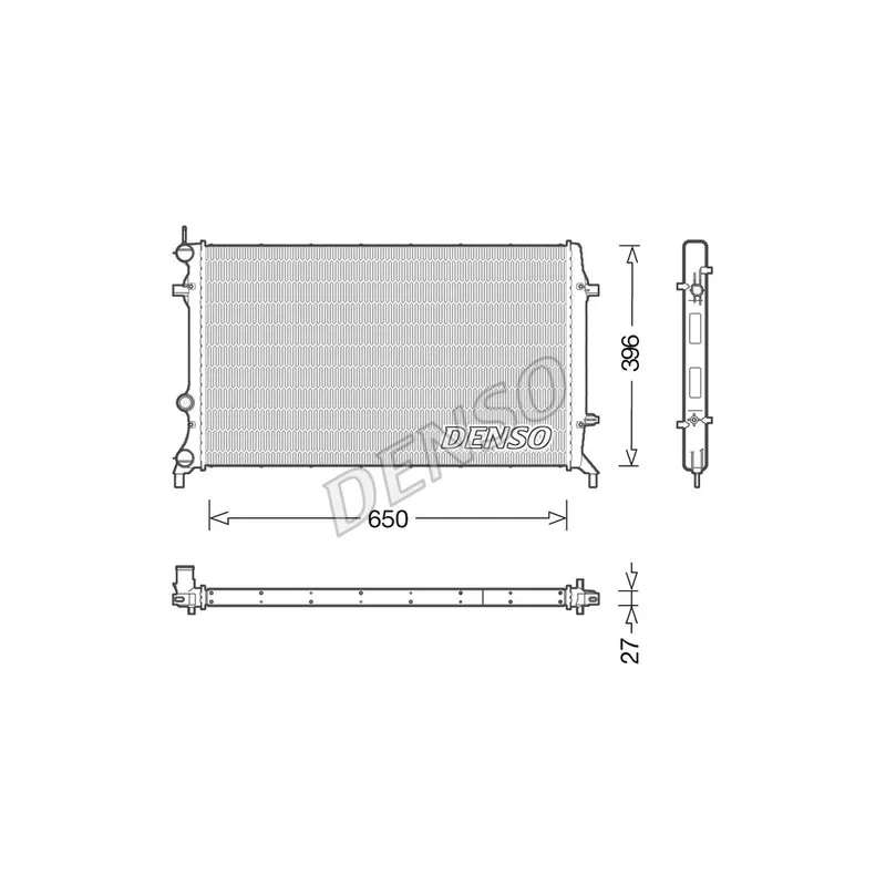 Radiateur, refroidissement du moteur DENSO DRM32043