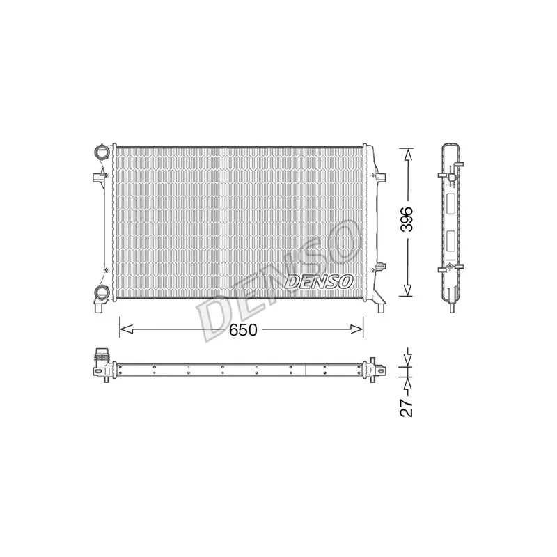 Radiateur, refroidissement du moteur DENSO DRM32045