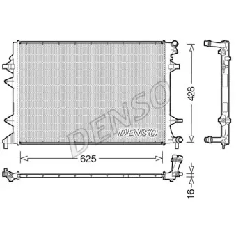 Radiateur, refroidissement du moteur DENSO DRM32047
