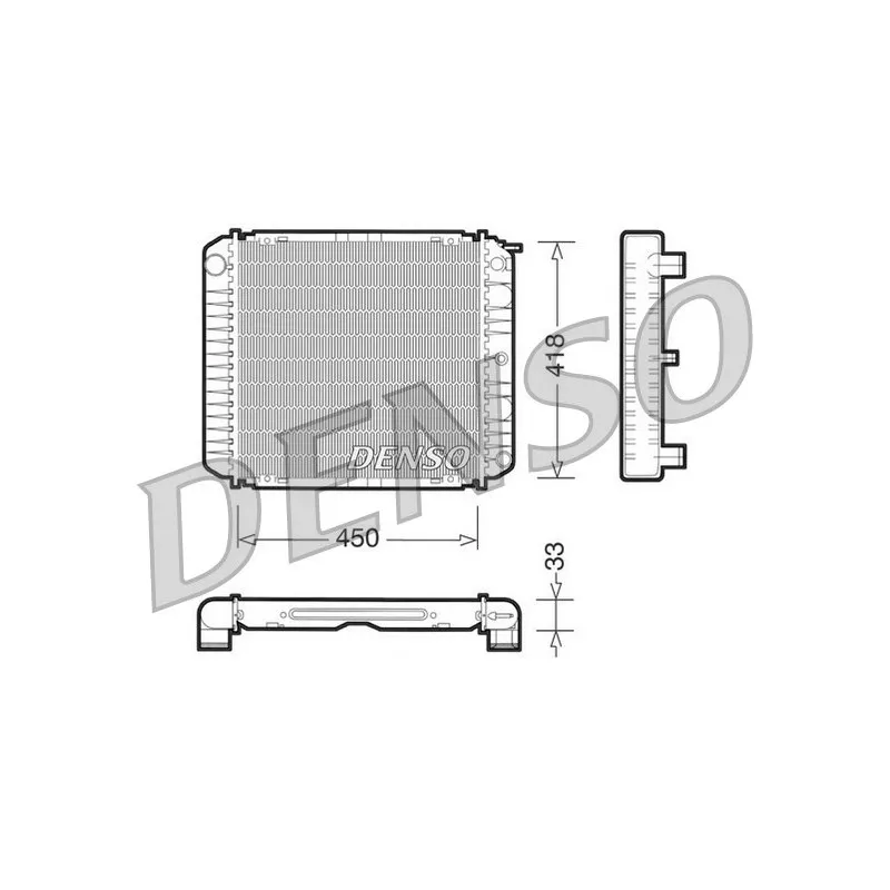 Radiateur, refroidissement du moteur DENSO DRM33004