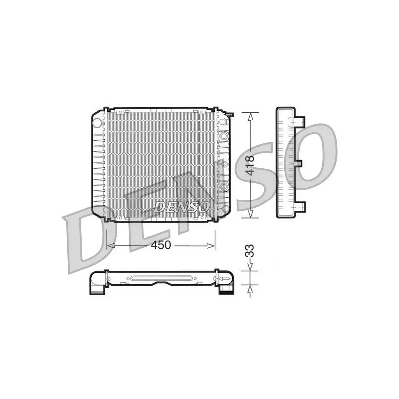Radiateur, refroidissement du moteur DENSO DRM33005
