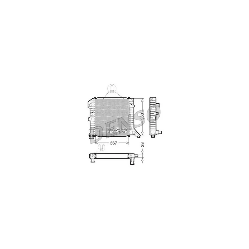 Radiateur, refroidissement du moteur DENSO DRM33020