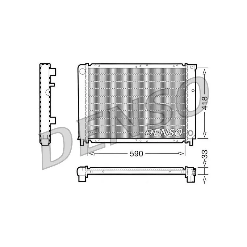 Radiateur, refroidissement du moteur DENSO DRM33031
