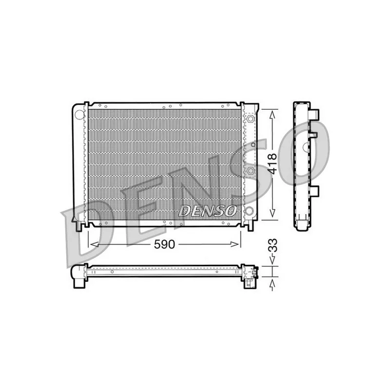 Radiateur, refroidissement du moteur DENSO DRM33032