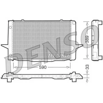 Radiateur, refroidissement du moteur DENSO DRM33041