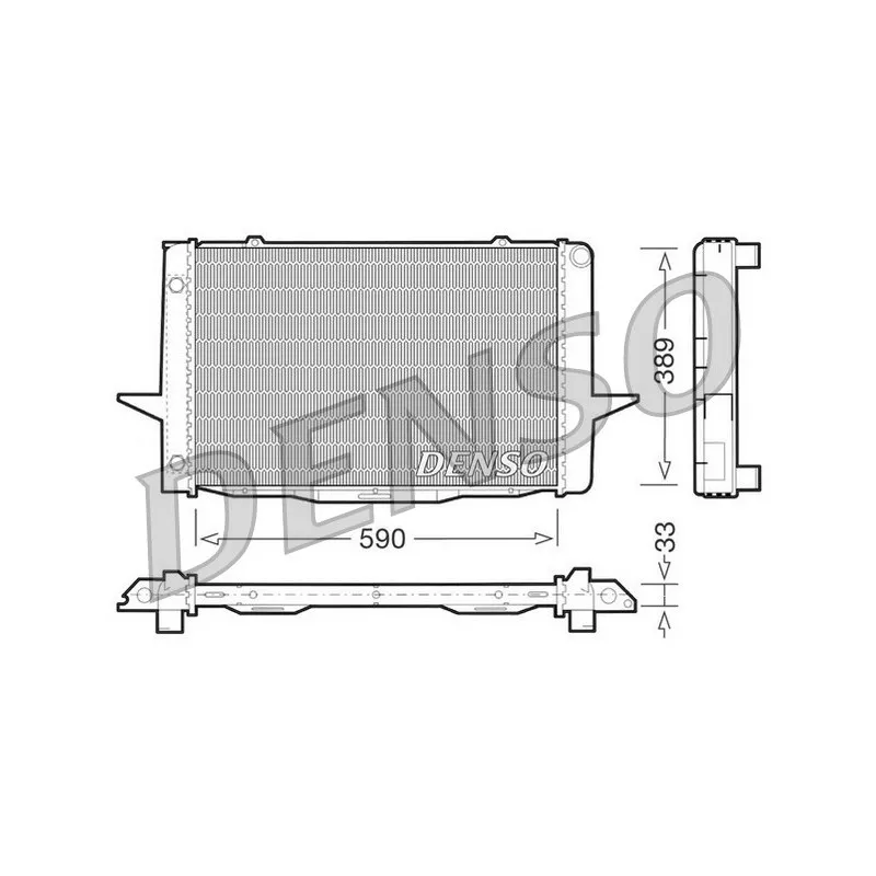 Radiateur, refroidissement du moteur DENSO DRM33041