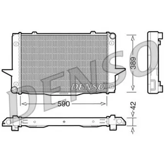 Radiateur, refroidissement du moteur DENSO DRM33043
