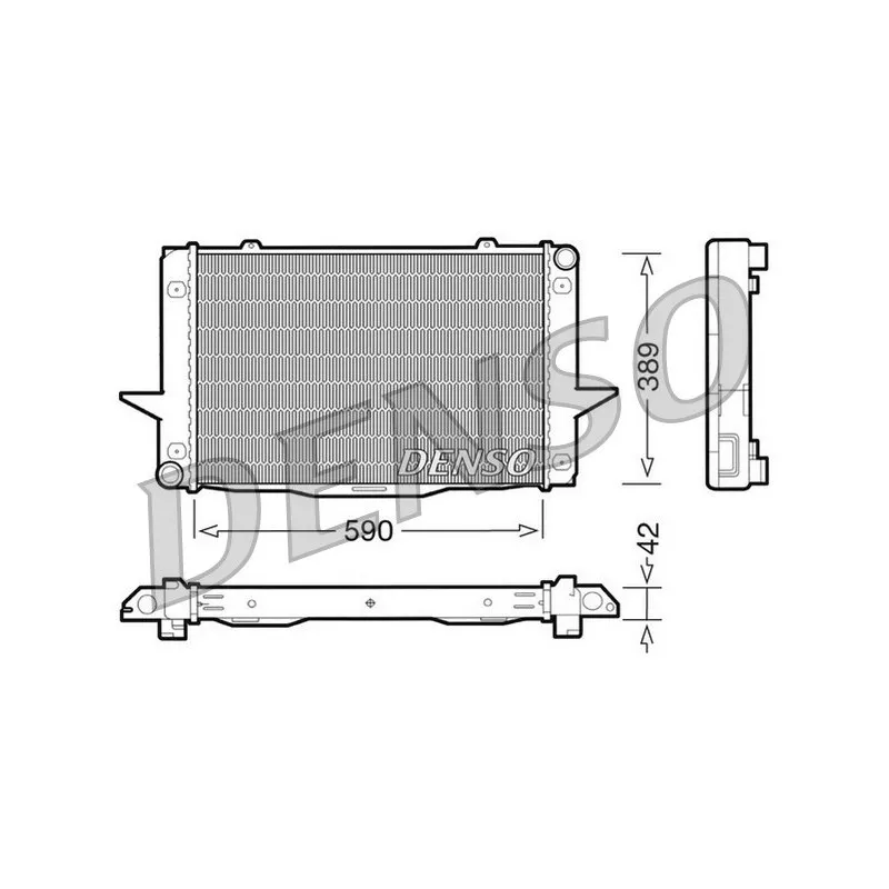 Radiateur, refroidissement du moteur DENSO DRM33043