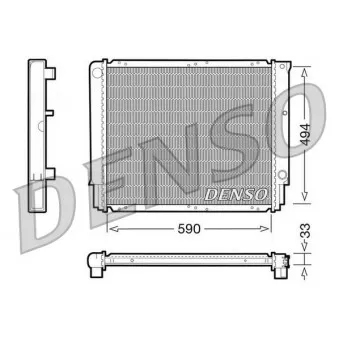 Radiateur, refroidissement du moteur DENSO DRM33050