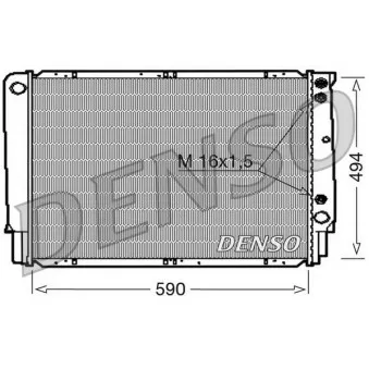 Radiateur, refroidissement du moteur DENSO DRM33053